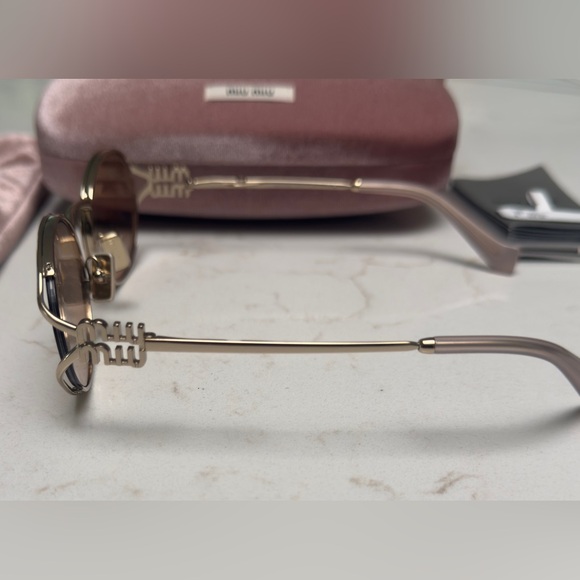 AUTHENTIC Miu Miu Oval Sunglasses - Picture 4 of 5
